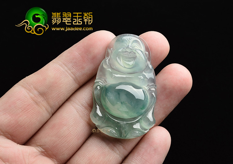 (超值推荐)冰种飘花站佛挂件