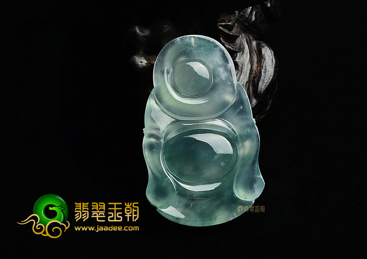 (超值推荐)冰种飘花站佛挂件