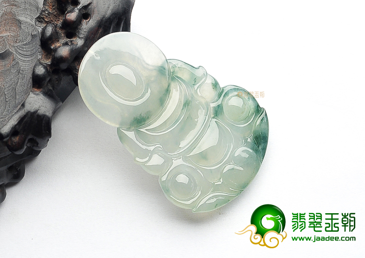 冰种飘花观音挂件
