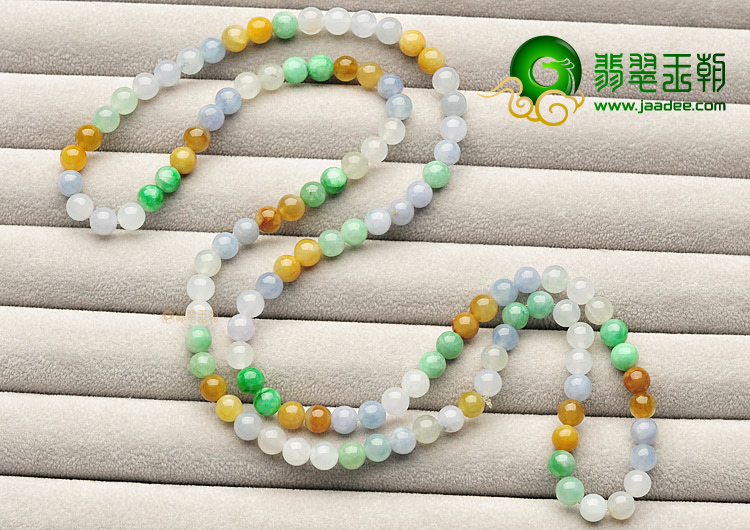 (超值推荐)冰种/糯冰种三彩项链/手链