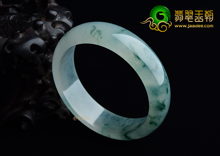 (超值推荐)冰种飘花手镯（58.5mm）