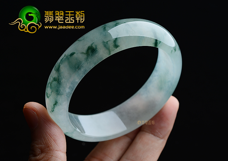(超值推荐)冰种飘花手镯（58.5mm）