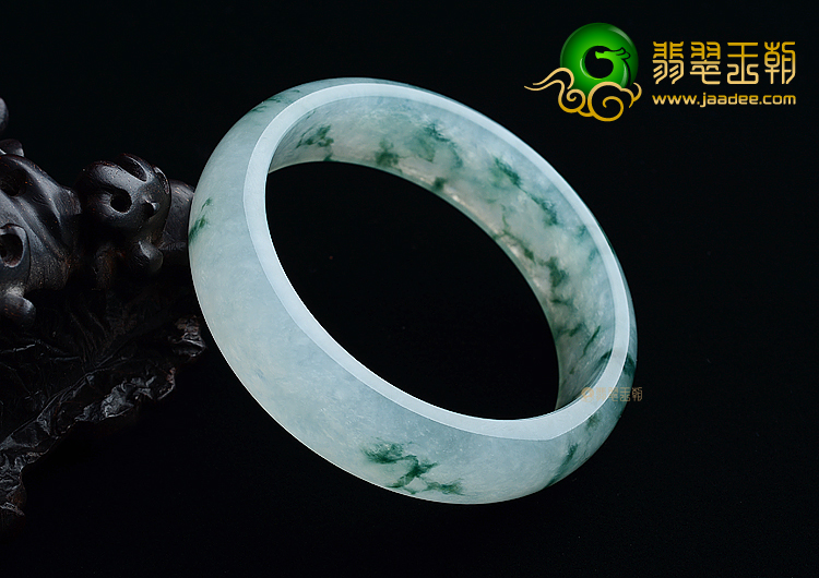 (超值推荐)冰种飘花手镯（58.5mm）
