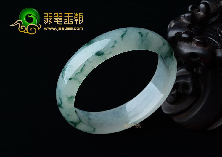 (超值推荐)冰种飘花手镯（58.7mm）