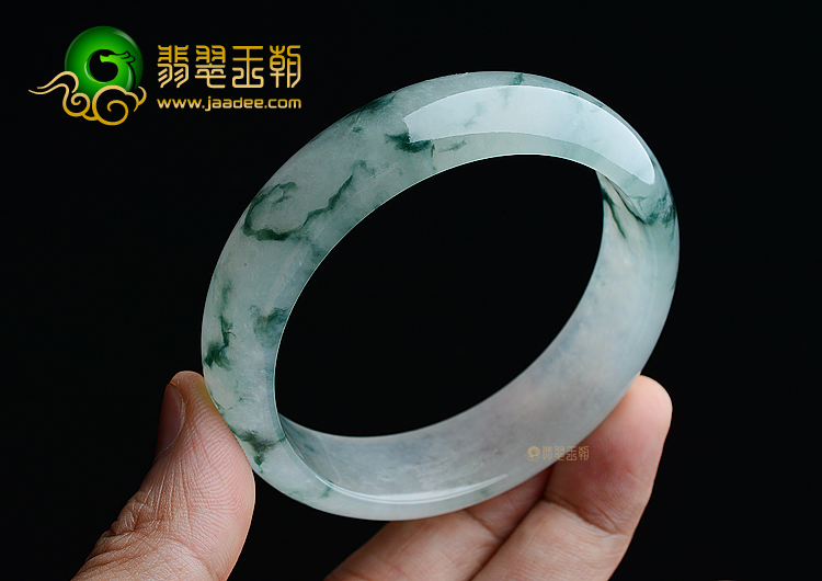 (超值推荐)冰种飘花手镯（58.7mm）