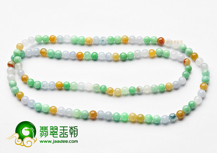 (超值推荐)冰种/糯冰种三彩项链/手链