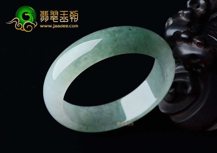 (超值推荐)糯冰种晴水飘花手镯（57.7mm）