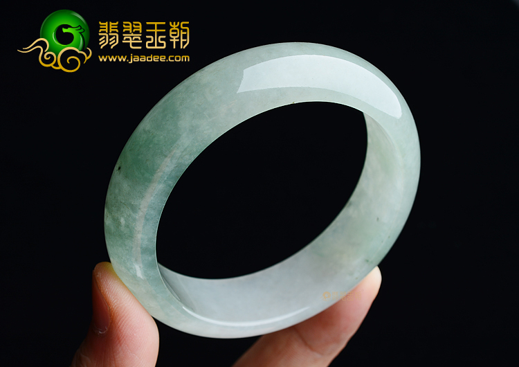 (超值推荐)糯冰种晴水飘花手镯（57.7mm）