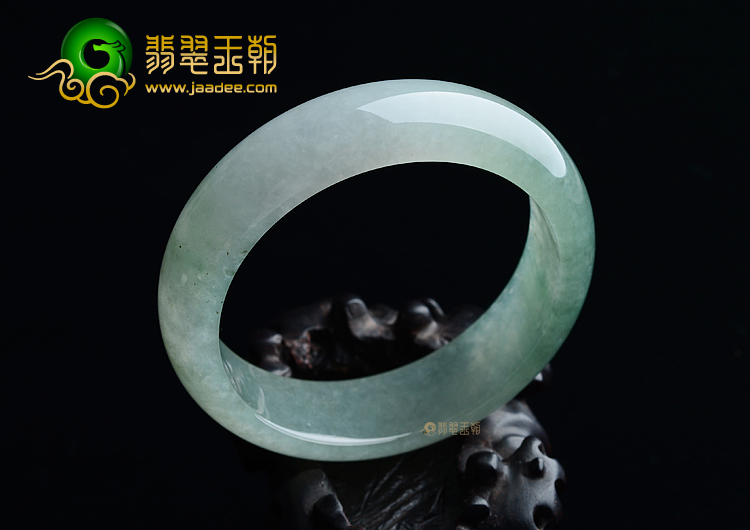 (超值推荐)糯冰种晴水飘花手镯（57.7mm）
