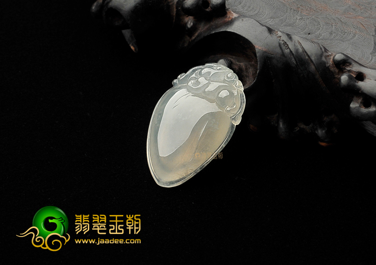 (超值推荐)冰种淡晴水寿桃挂件