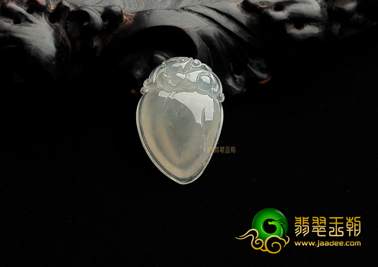 (超值推荐)冰种淡晴水寿桃挂件