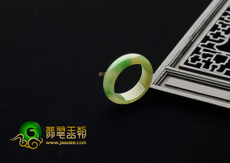 冰种黄加绿指环