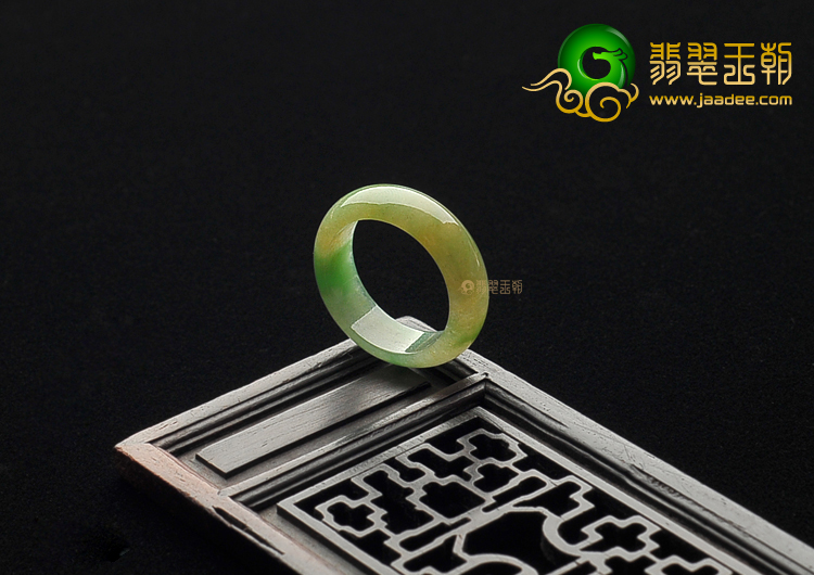 冰种黄加绿指环
