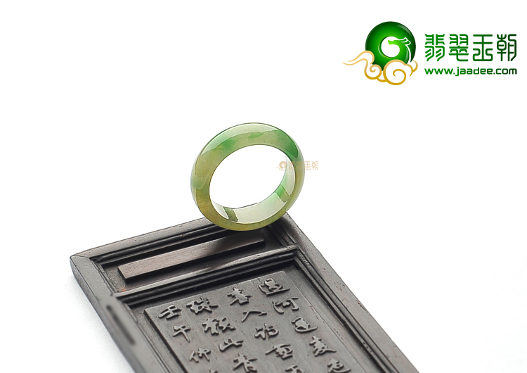 冰种黄加绿指环
