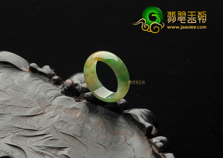 冰种黄加绿指环