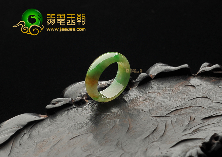 冰种黄加绿指环