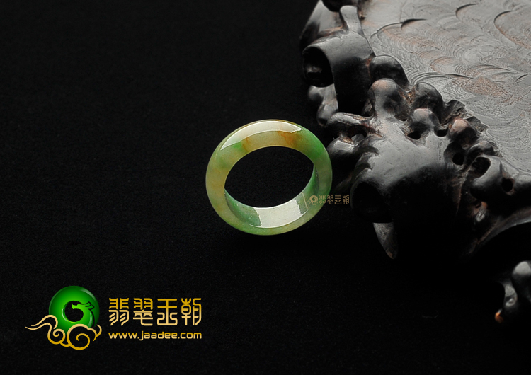 冰种黄加绿指环