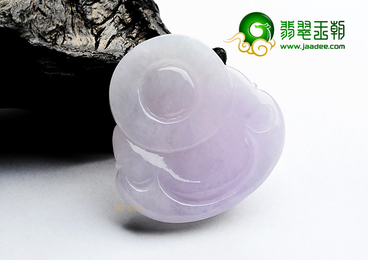 (超值推荐)糯冰种紫罗兰玉佛挂件