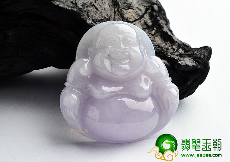 (超值推荐)糯冰种紫罗兰玉佛挂件