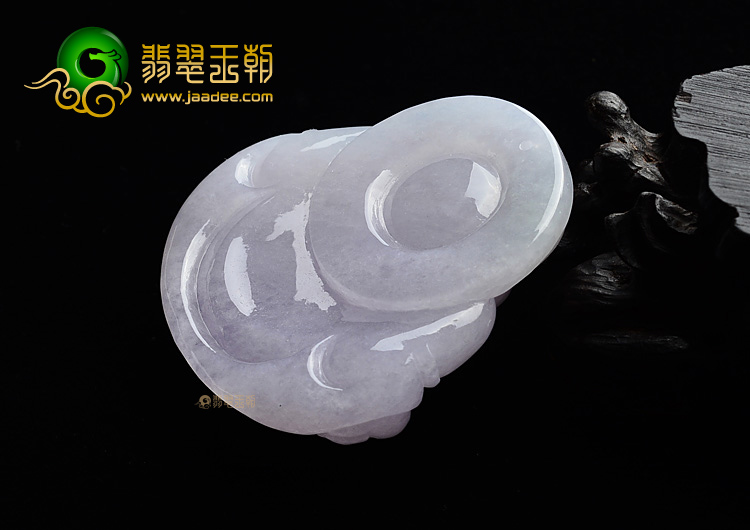 (超值推荐)糯冰种紫罗兰玉佛挂件