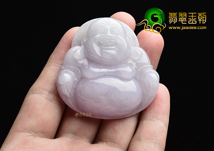 (超值推荐)糯冰种紫罗兰玉佛挂件