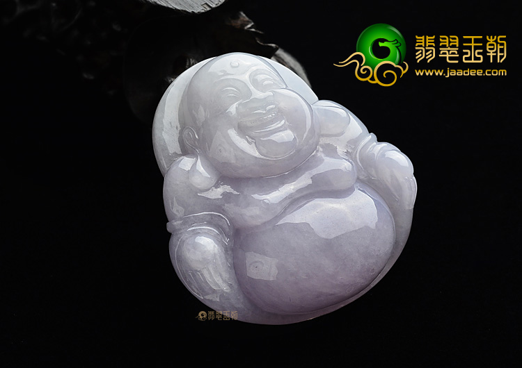 (超值推荐)糯冰种紫罗兰玉佛挂件
