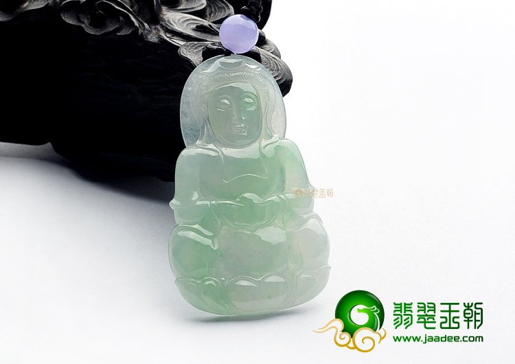 冰种晴水观音挂件