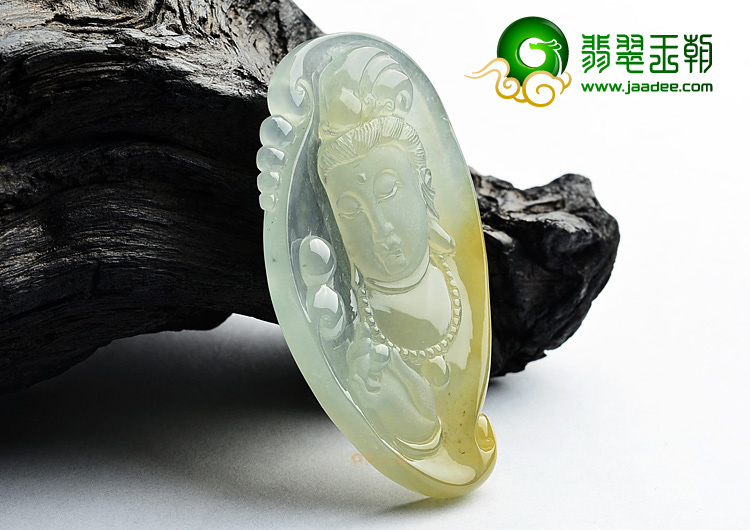 (超值推荐)冰种黄翡观音挂件