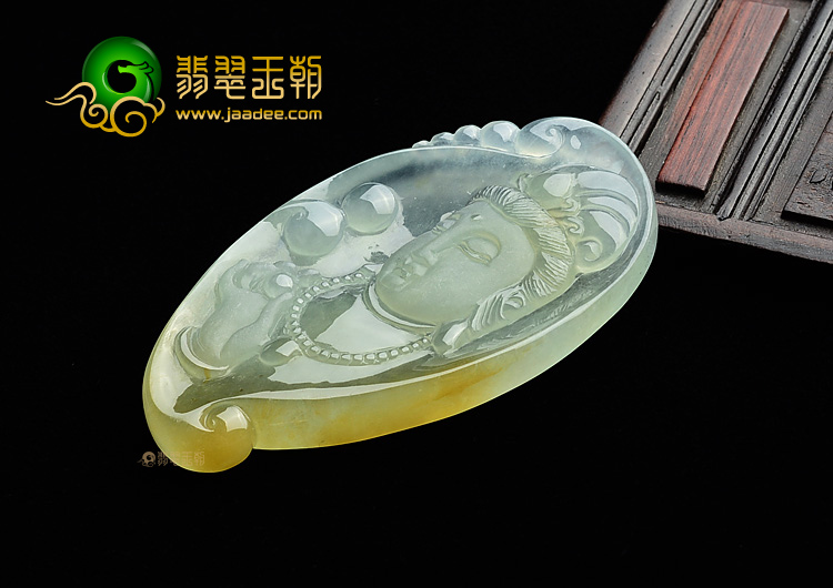 (超值推荐)冰种黄翡观音挂件