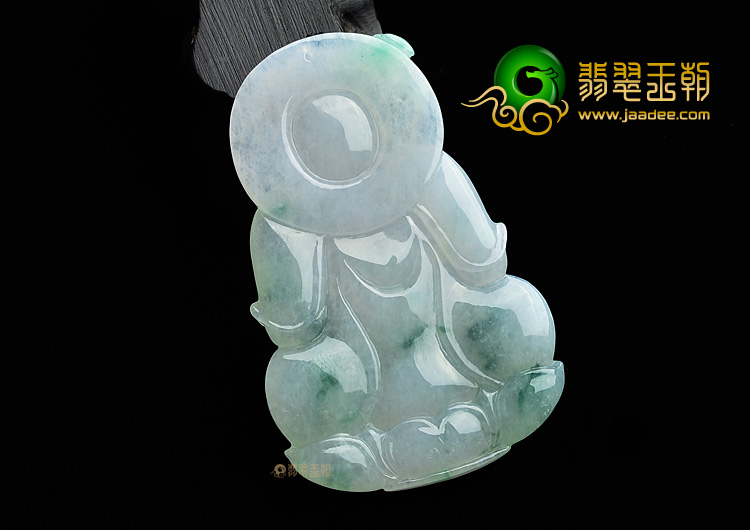 (超值推荐)糯冰种飘花观音挂件