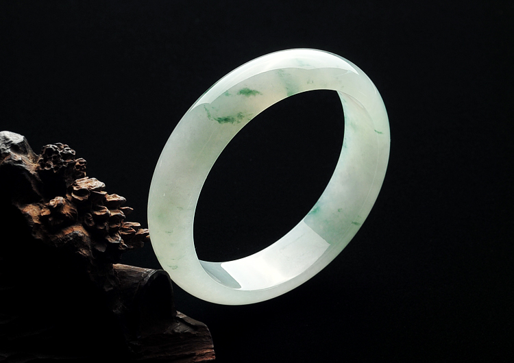 (超值推荐)冰种飘花手镯(59.6mm)