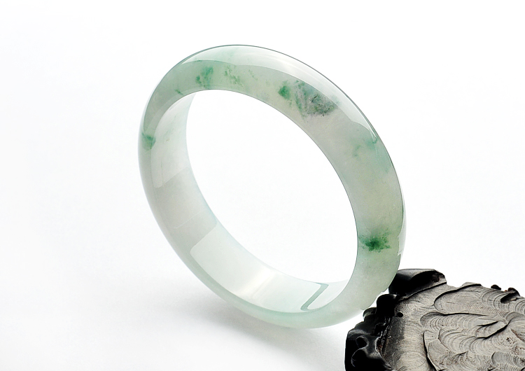 (超值推荐)冰种飘花手镯(59.6mm)