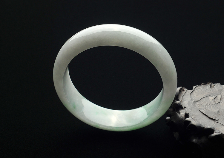 糯冰种飘花手镯(57.2mm)