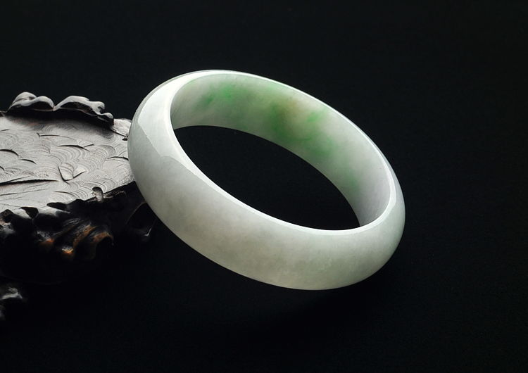 糯冰种飘花手镯(57.2mm)
