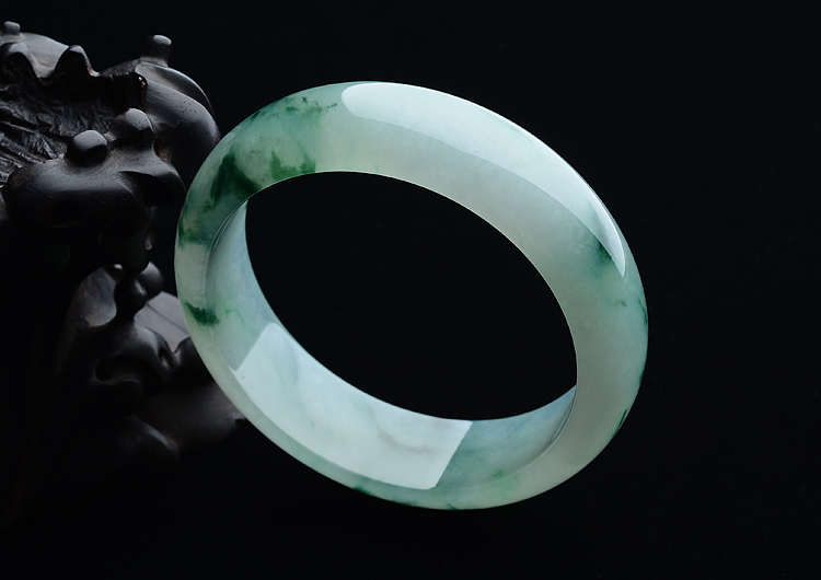 冰种飘花手镯(58.5mm)
