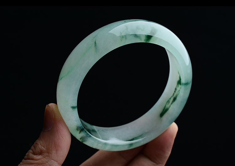 冰种飘花手镯(58.5mm)