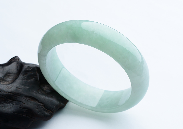 糯冰种豆色手镯（58.6mm）