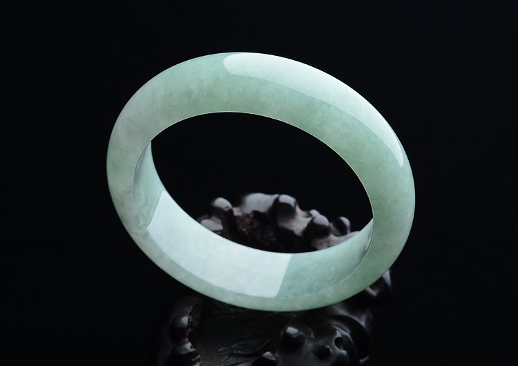 糯冰种豆色手镯（58.6mm）