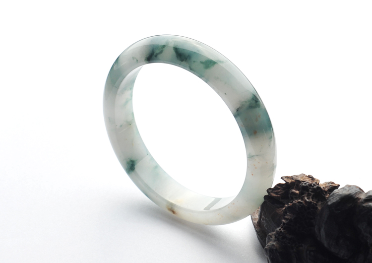 糯冰种飘花手镯(58.1mm)
