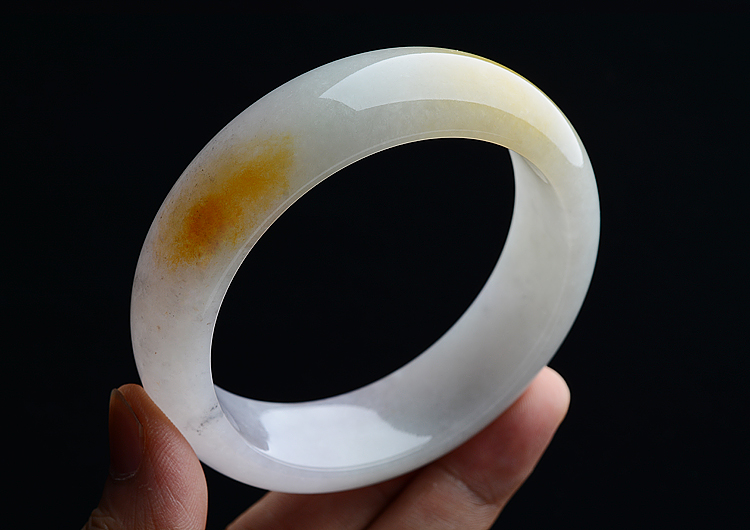 （超值推荐）糯冰种紫罗兰黄翡手镯（61mm）