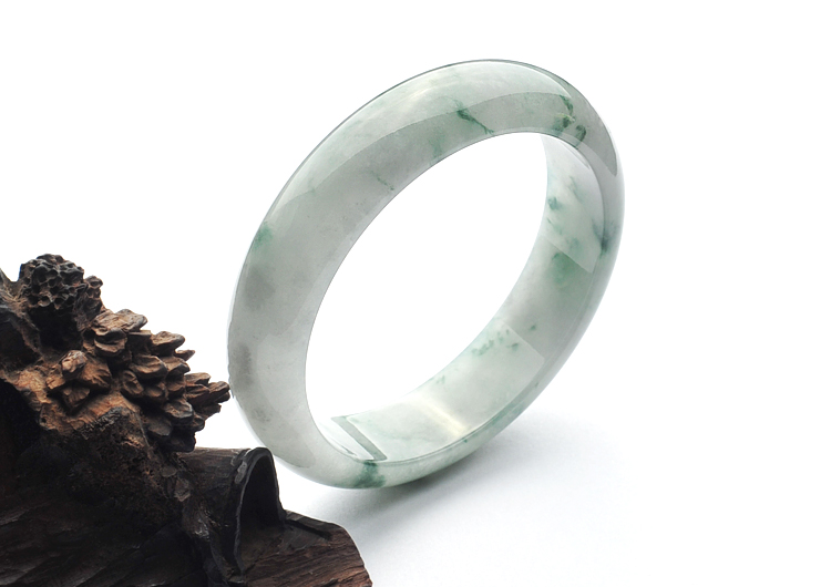 糯冰种飘花手镯(58.1mm)