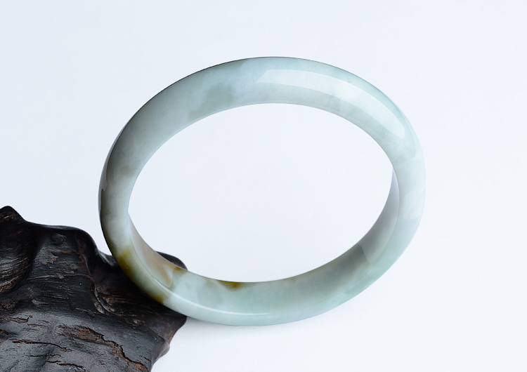 (超值推荐)细糯种黄翡手镯（57.3mm）