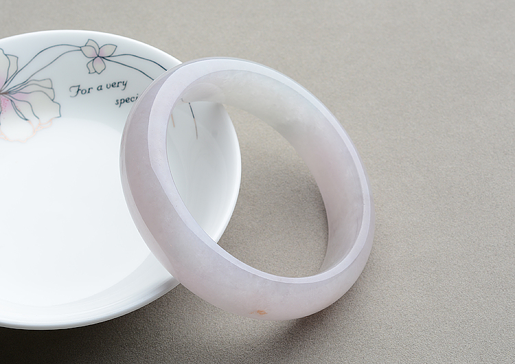 糯冰种紫罗兰手镯（57.5mm）