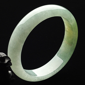 冰种晴水略带黄翡手镯(59.4mm)