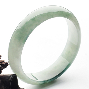 糯冰种飘花手镯(56mm)