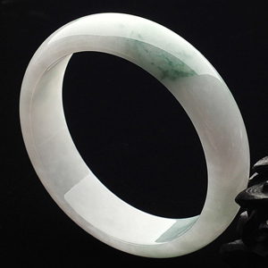 糯冰种飘花手镯(60.5mm)