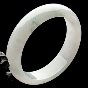 冰种晴水略飘花手镯(57.4mm)