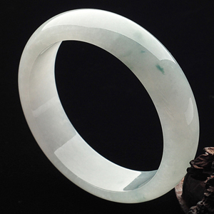 冰种晴水略飘花手镯(57.3mm)