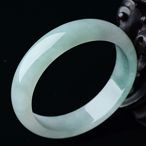 (超值推荐)糯冰种晴水飘花手镯（58.6mm）