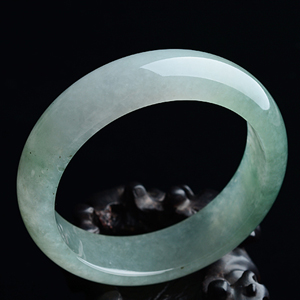 (超值推荐)糯冰种晴水飘花手镯（57.7mm）